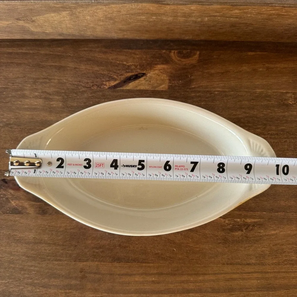Brown Oval Serving Platters‎ Set of 2 Ceramic Oven To Table Bakeware